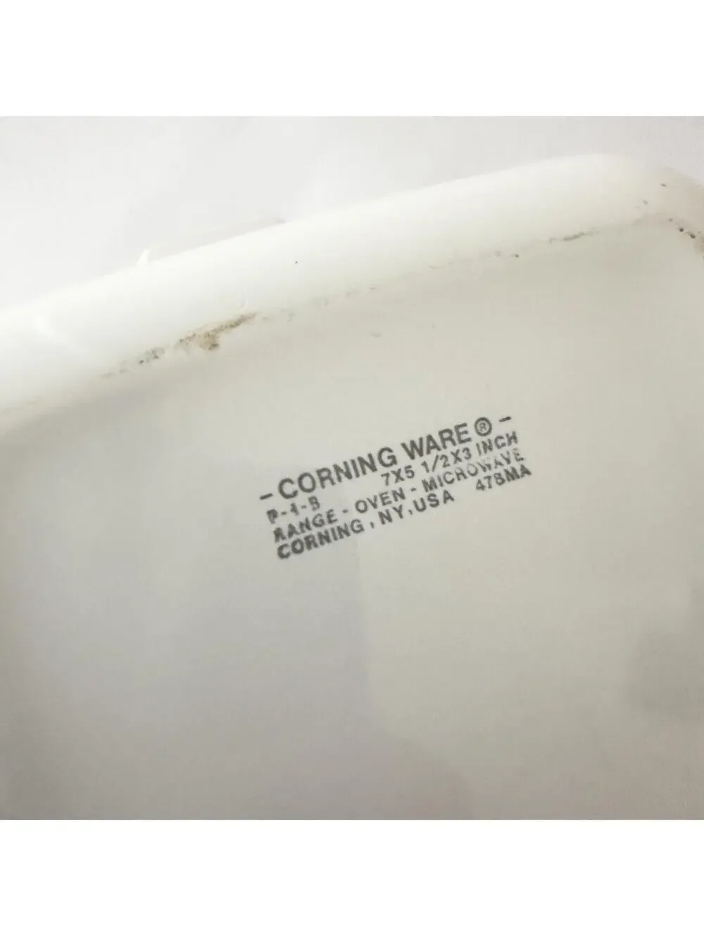 Vintage Corningware White Wildflower Ceramic Baking Dish